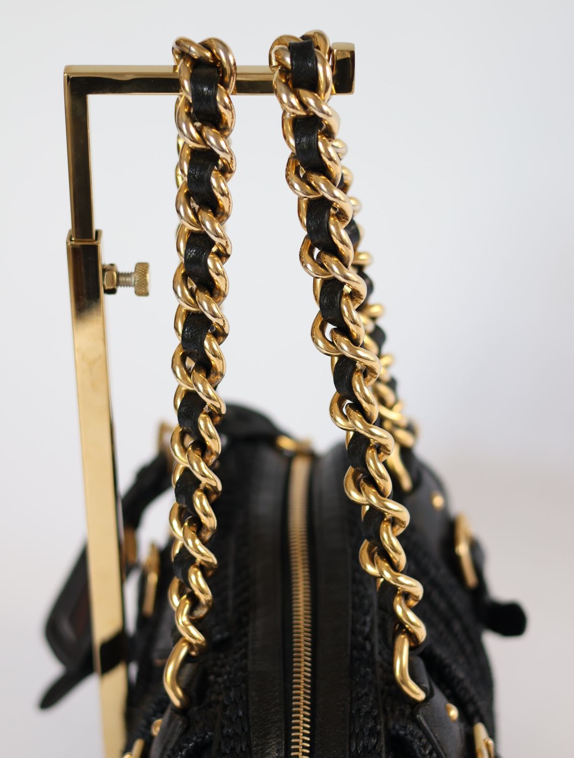 Prada Woven Chain Bag