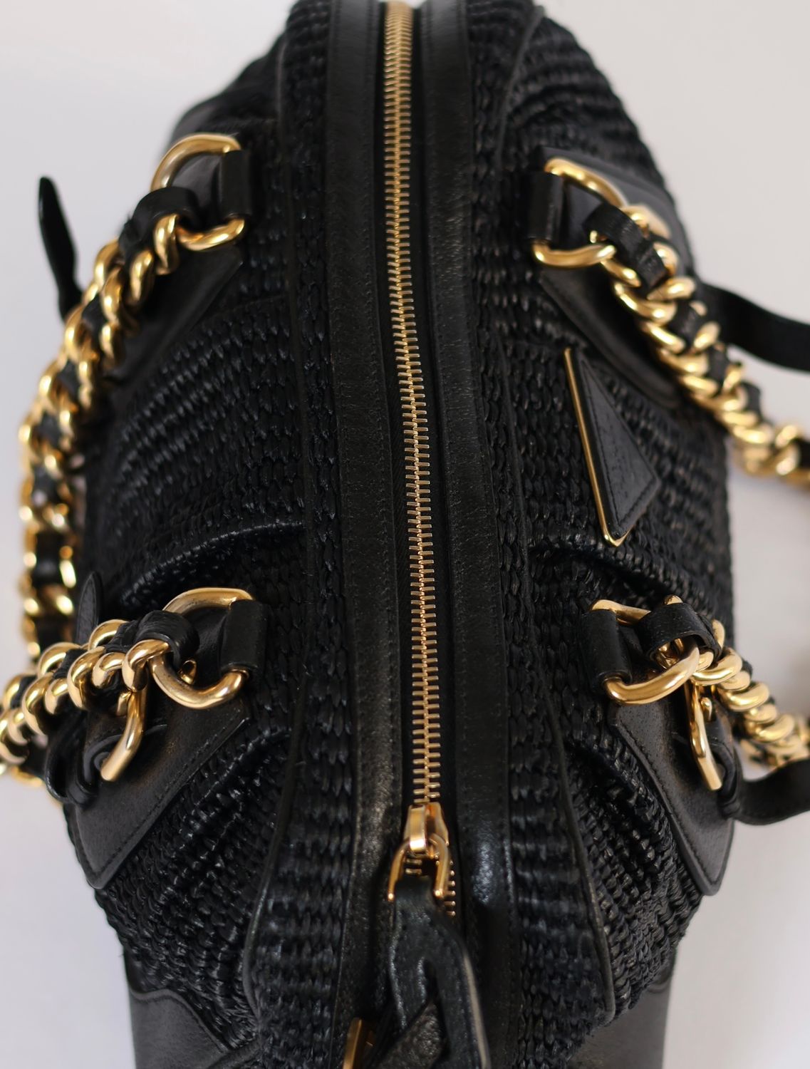 Prada Woven Chain Bag