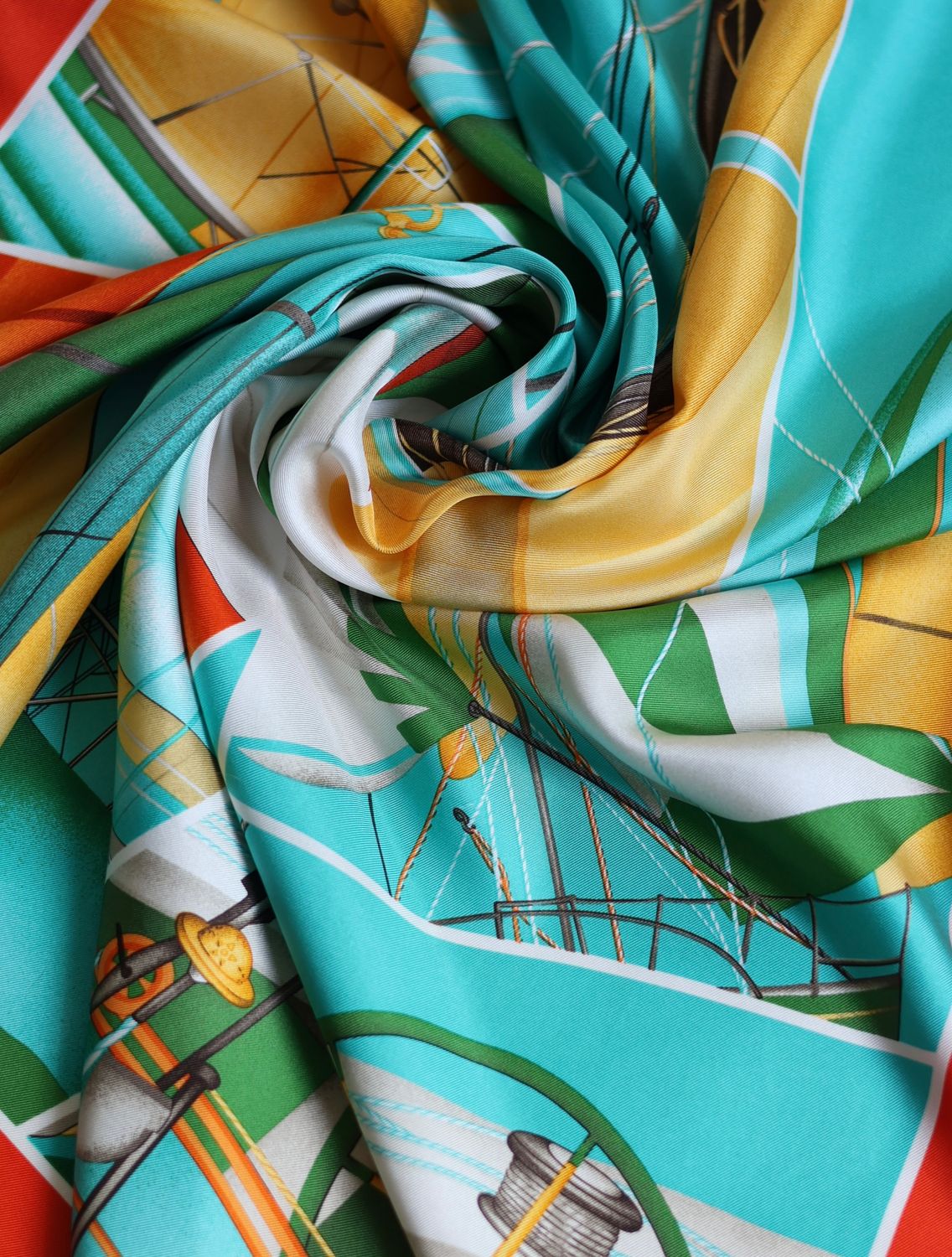 Celine Regatta Silk Scarf