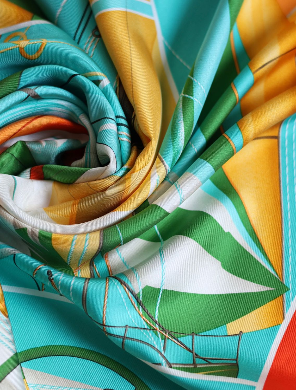 Celine Regatta Silk Scarf