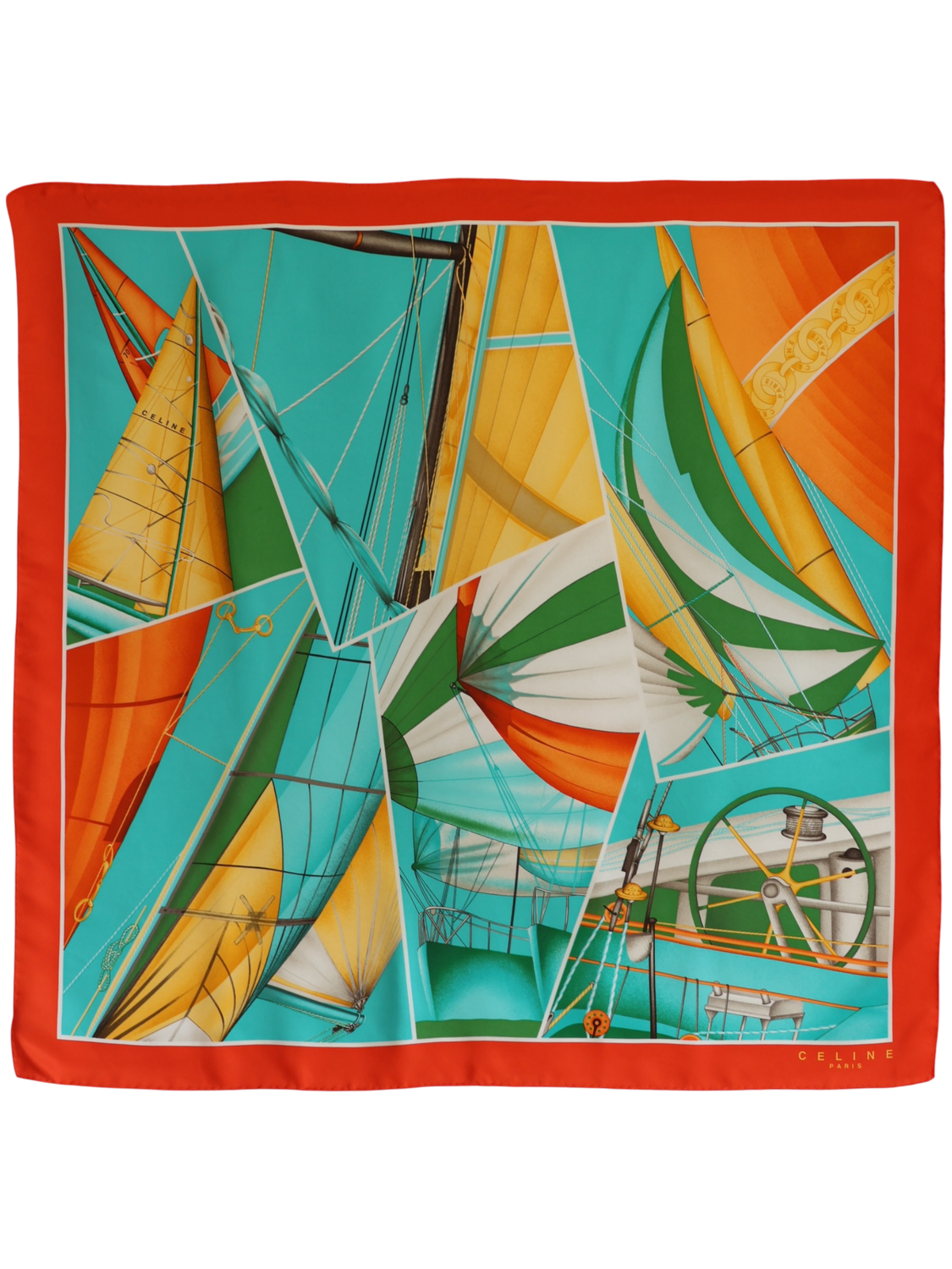 Celine Regatta Silk Scarf