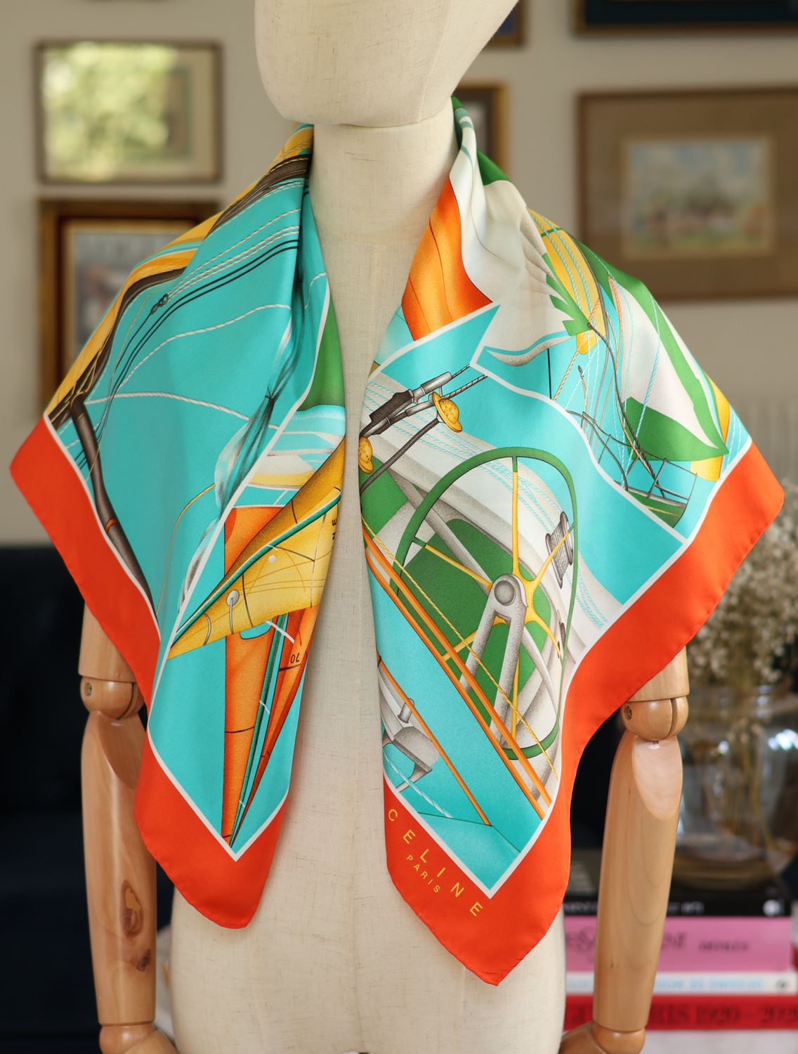Celine Regatta Silk Scarf