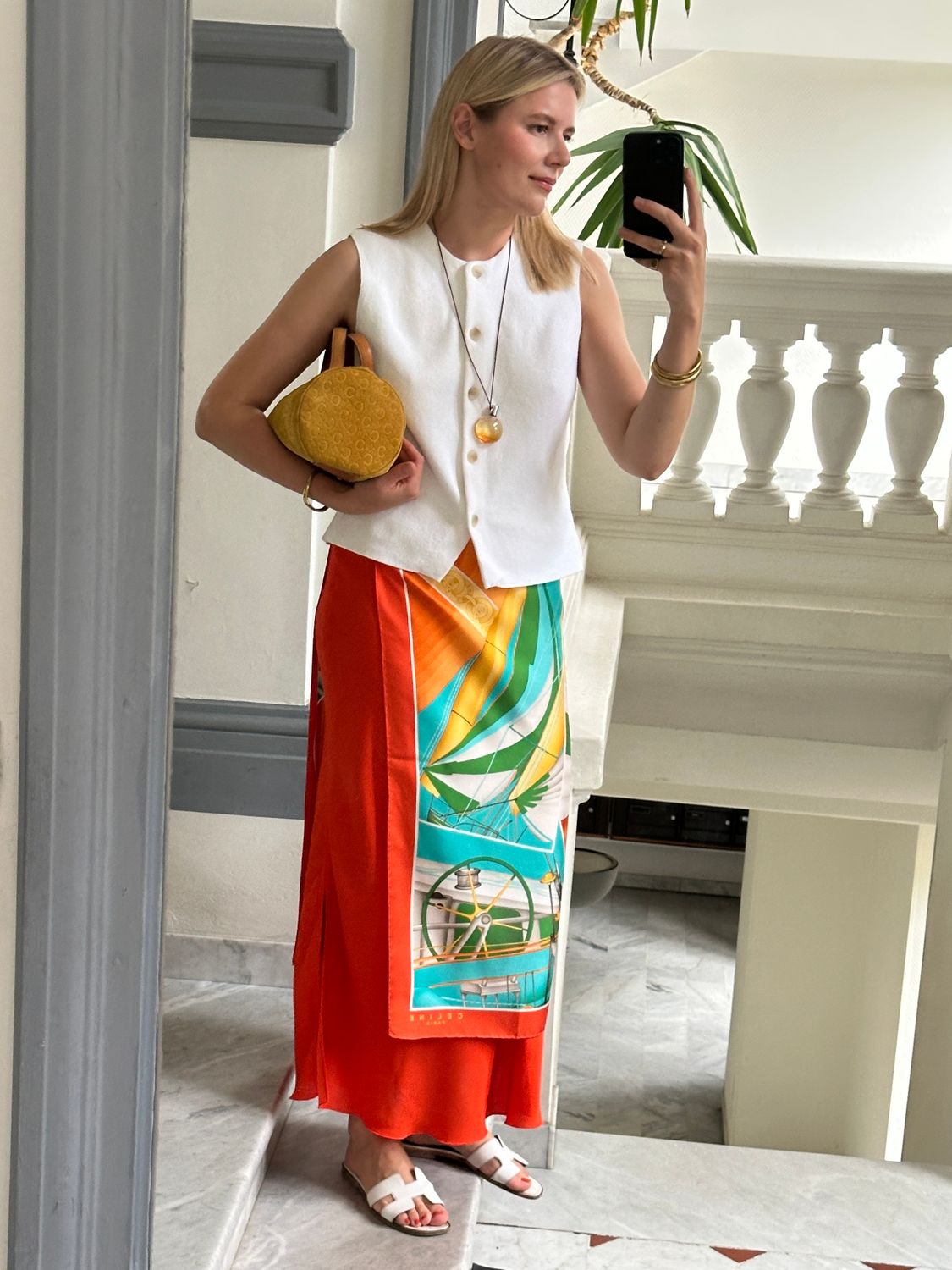 Celine Regatta Silk Scarf