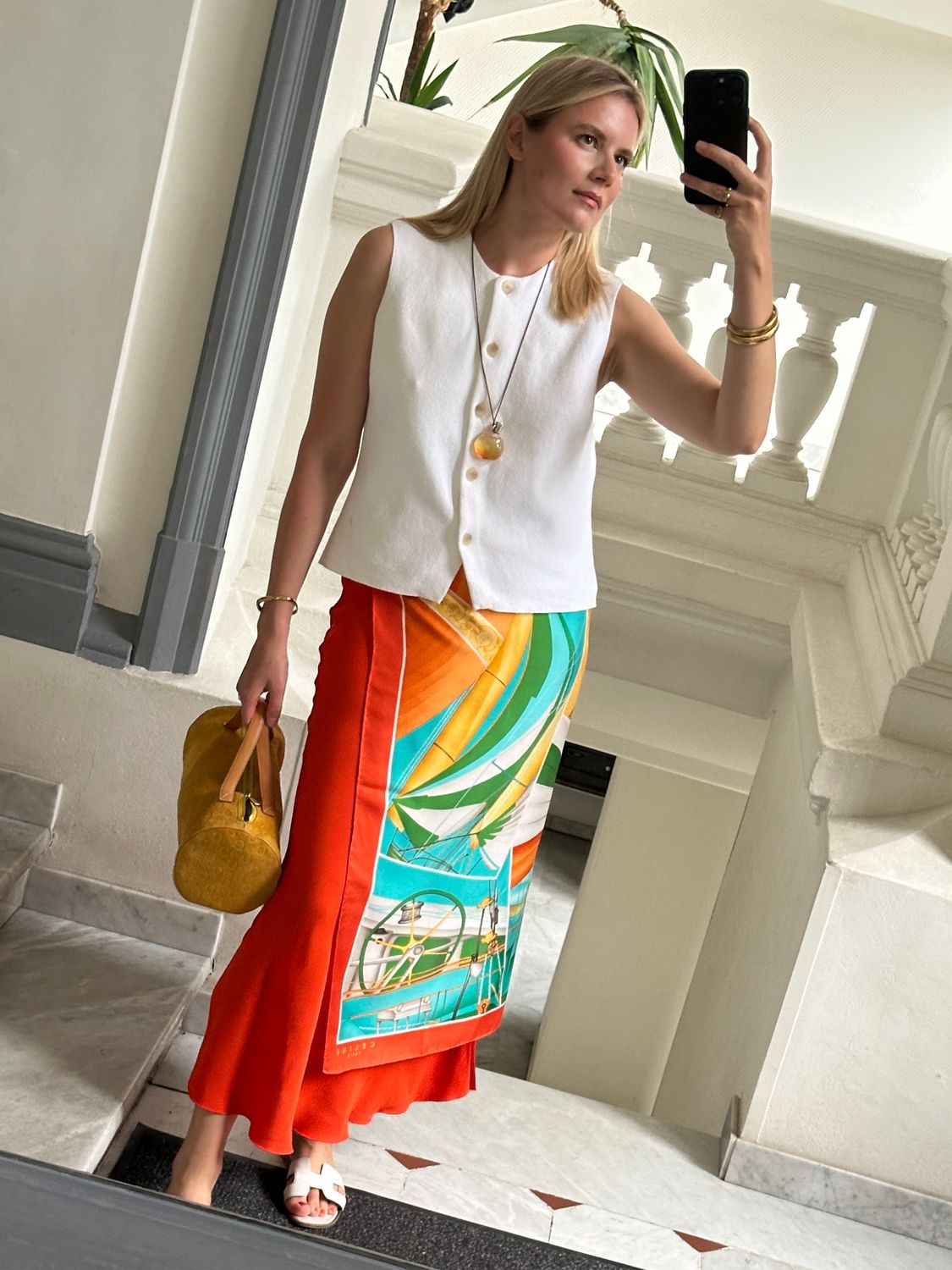 Celine Regatta Silk Scarf