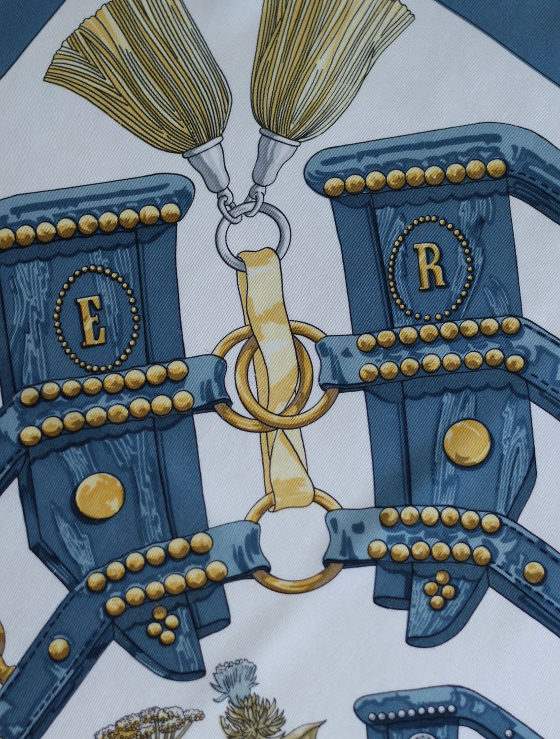 Hermès Aux Champs Silk Scarf