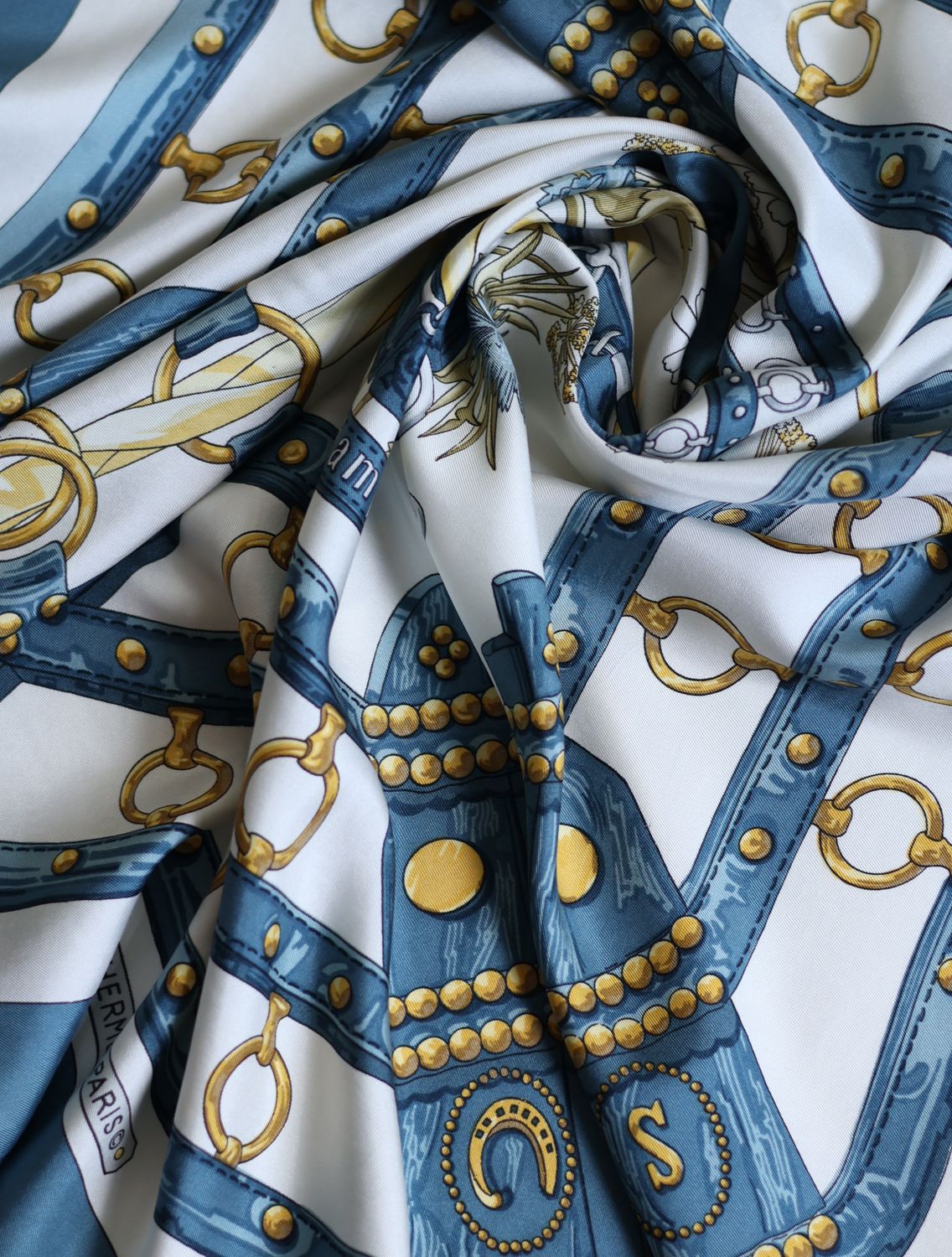 Hermès Aux Champs Silk Scarf
