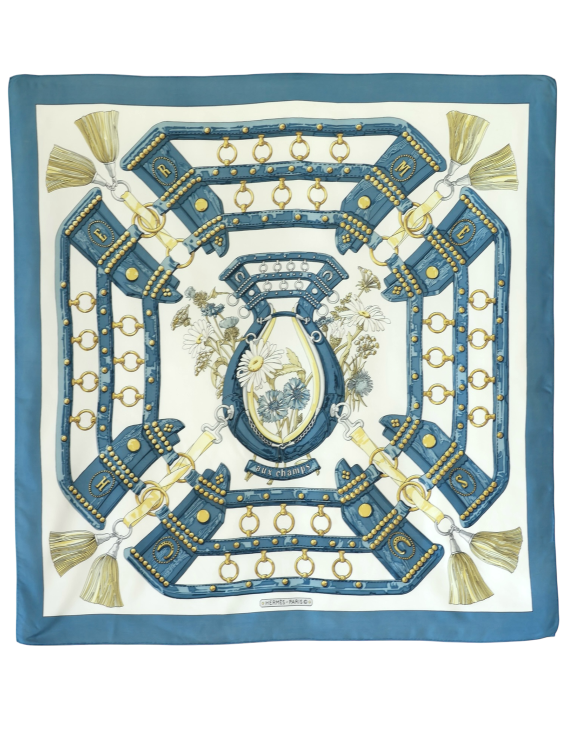 Hermès Aux Champs Silk Scarf
