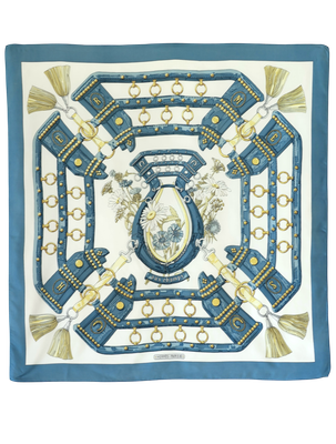 Hermès Aux Champs Silk Scarf
