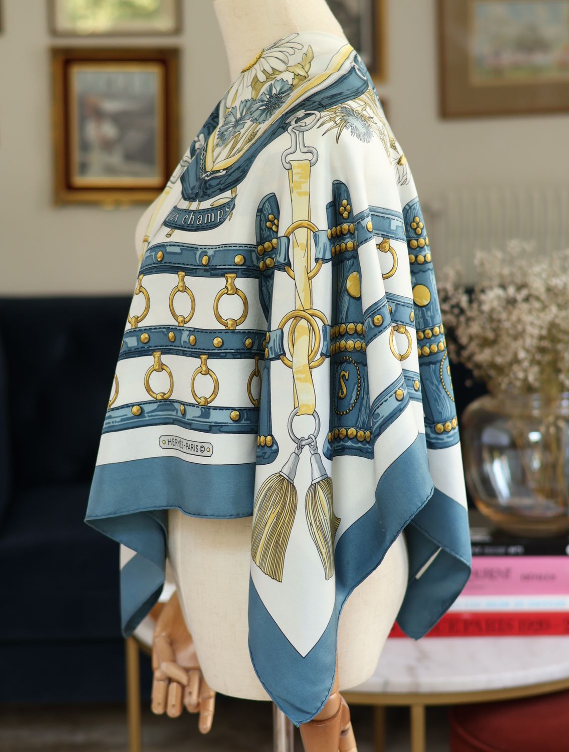 Hermès Aux Champs Silk Scarf