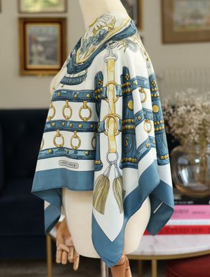 Hermès Aux Champs Silk Scarf
