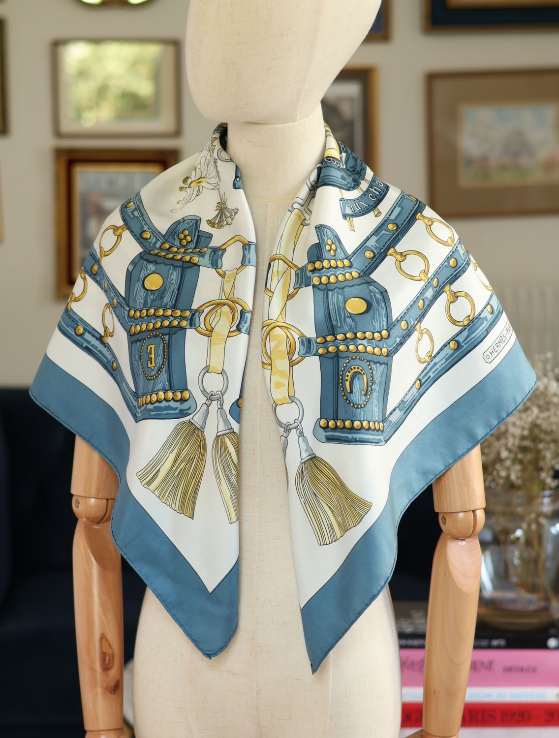 Hermès Aux Champs Silk Scarf