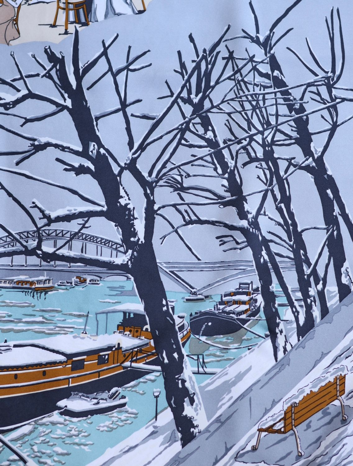 Celine Paris en Hiver Silk Scarf