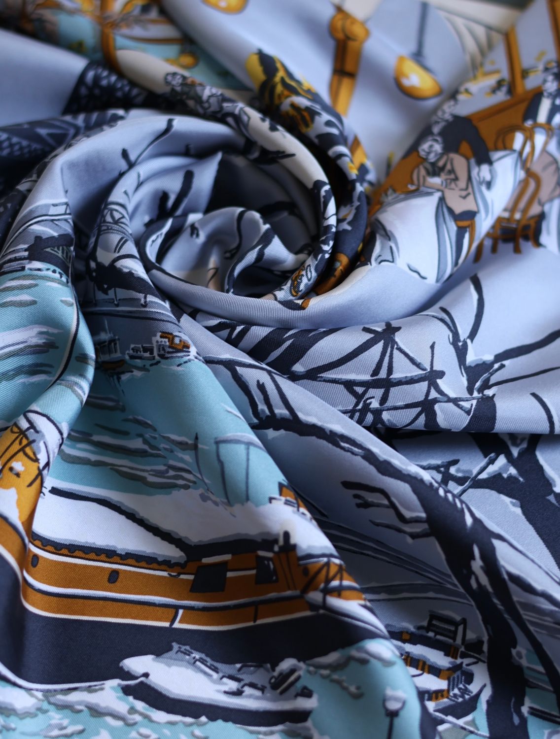 Celine Paris en Hiver Silk Scarf