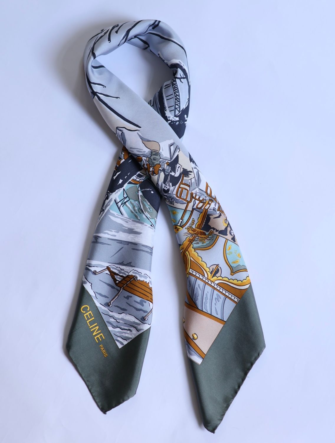 Celine Paris en Hiver Silk Scarf