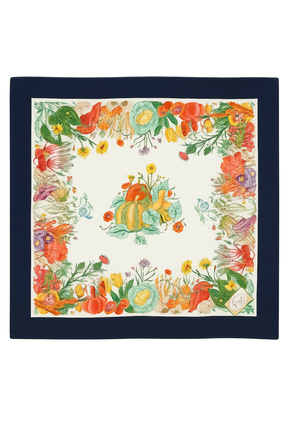Gucci Flora Potager Silk Scarf