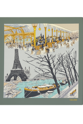 Celine Paris en Hiver Silk Scarf