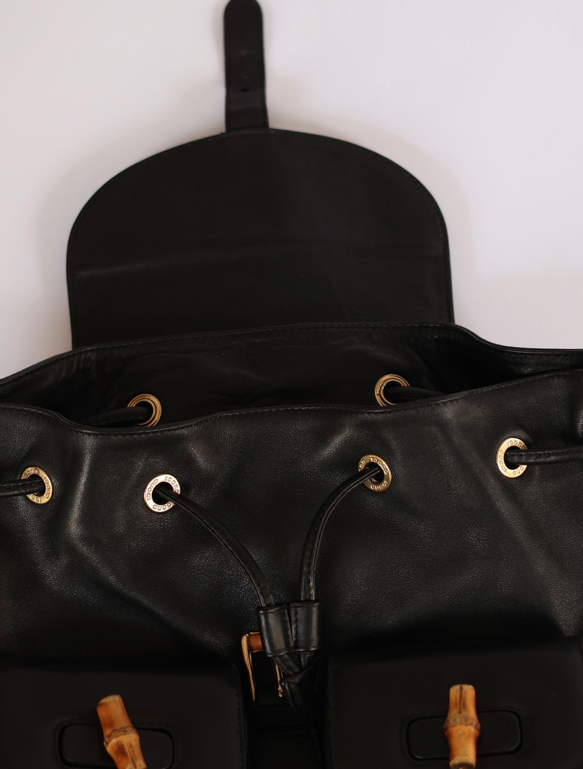 Gucci Bamboo Black Backpack