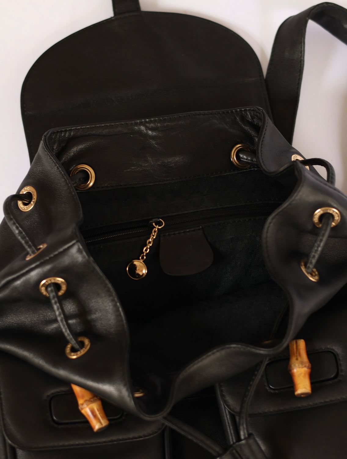 Gucci Bamboo Black Backpack
