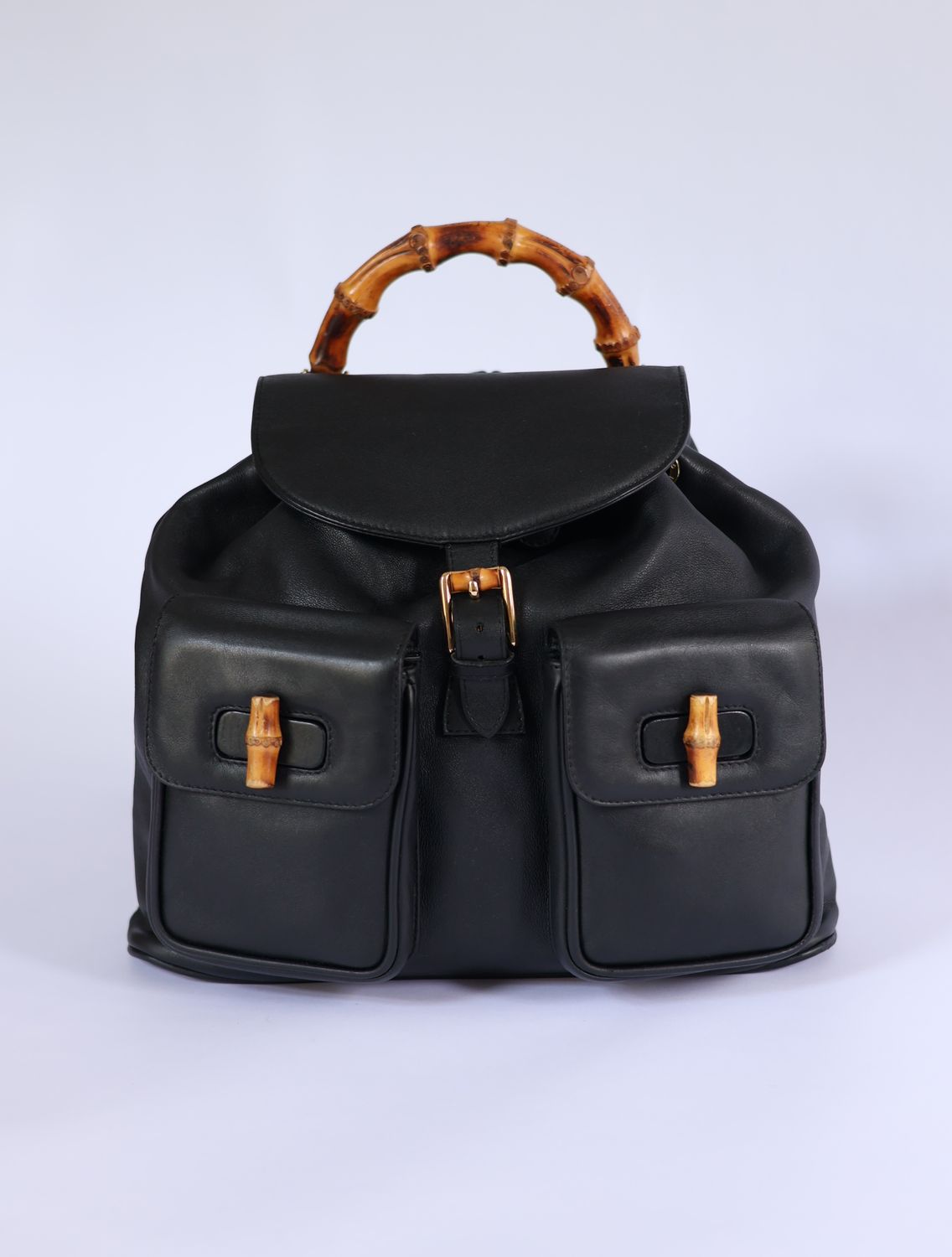 Gucci Bamboo Black Backpack