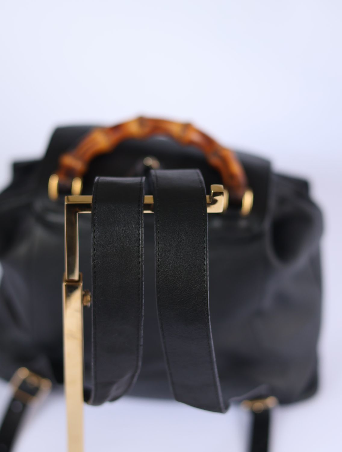 Gucci Bamboo Black Backpack