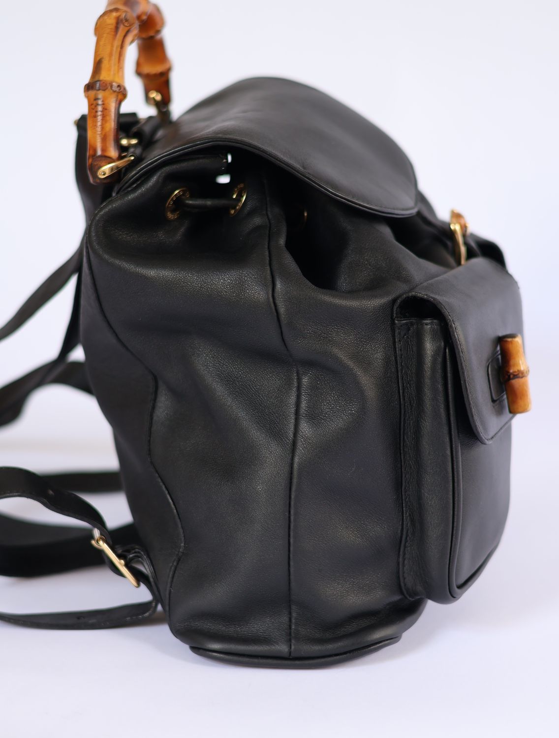 Gucci Bamboo Black Backpack