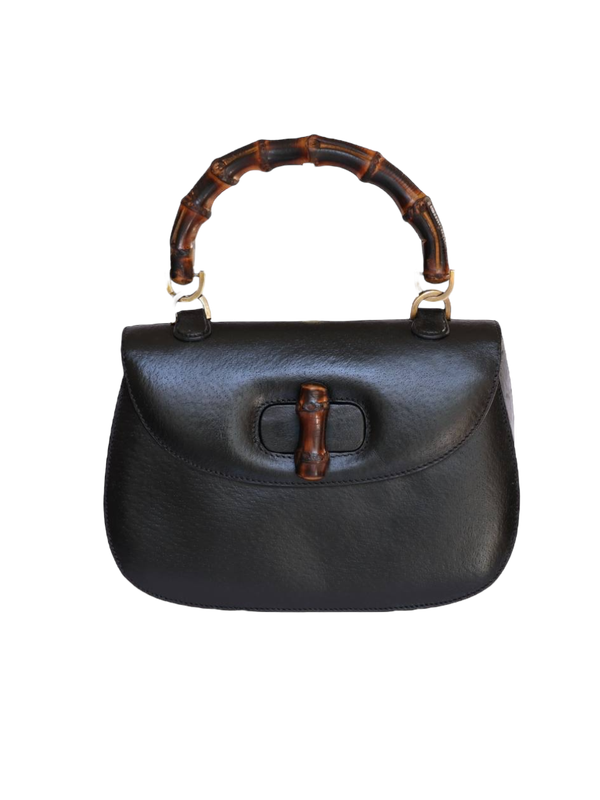 Gucci Bamboo Navy Bag