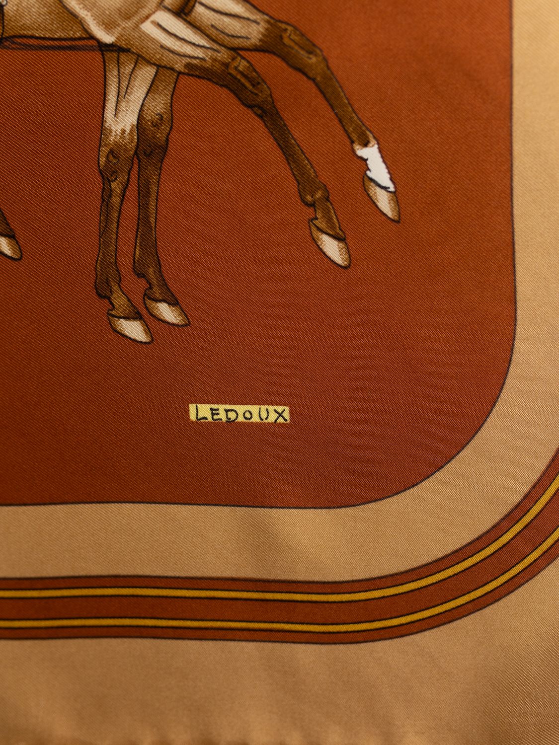 Hermès Coach &amp; Saddle Silk Scarf