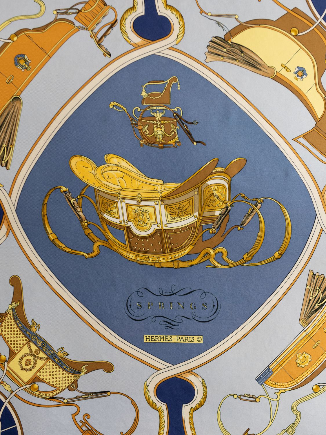 Hermès Springs Silk Scarf