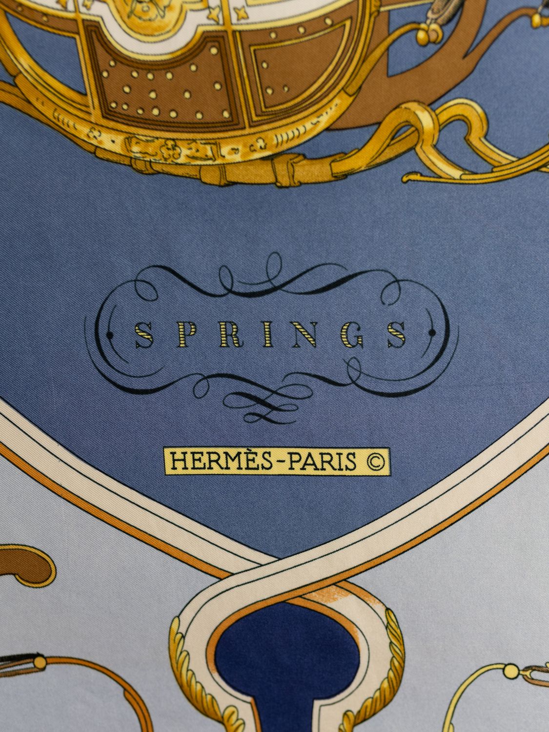 Hermès Springs Silk Scarf