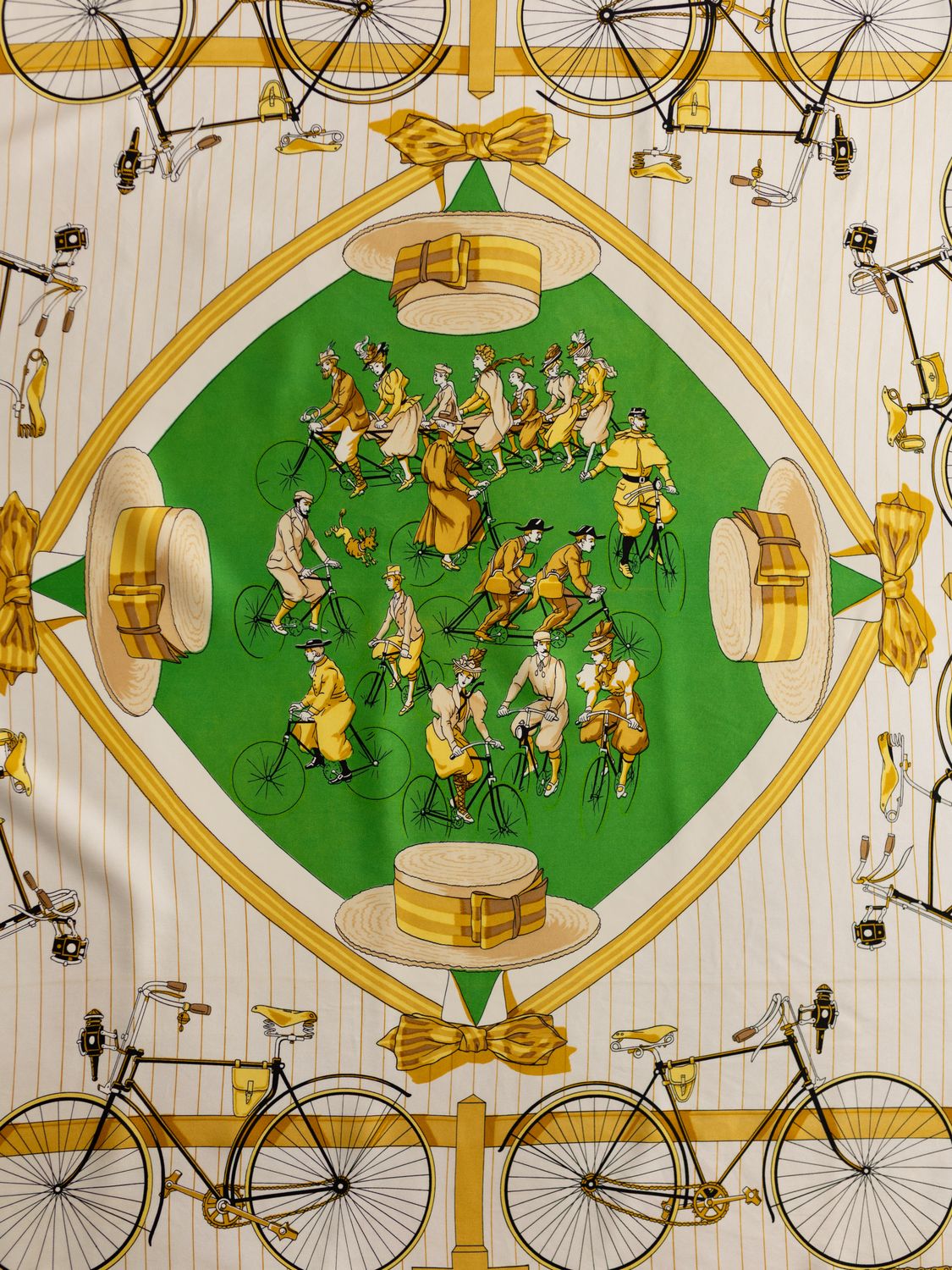 Hermès Les Bécanes Silk Scarf