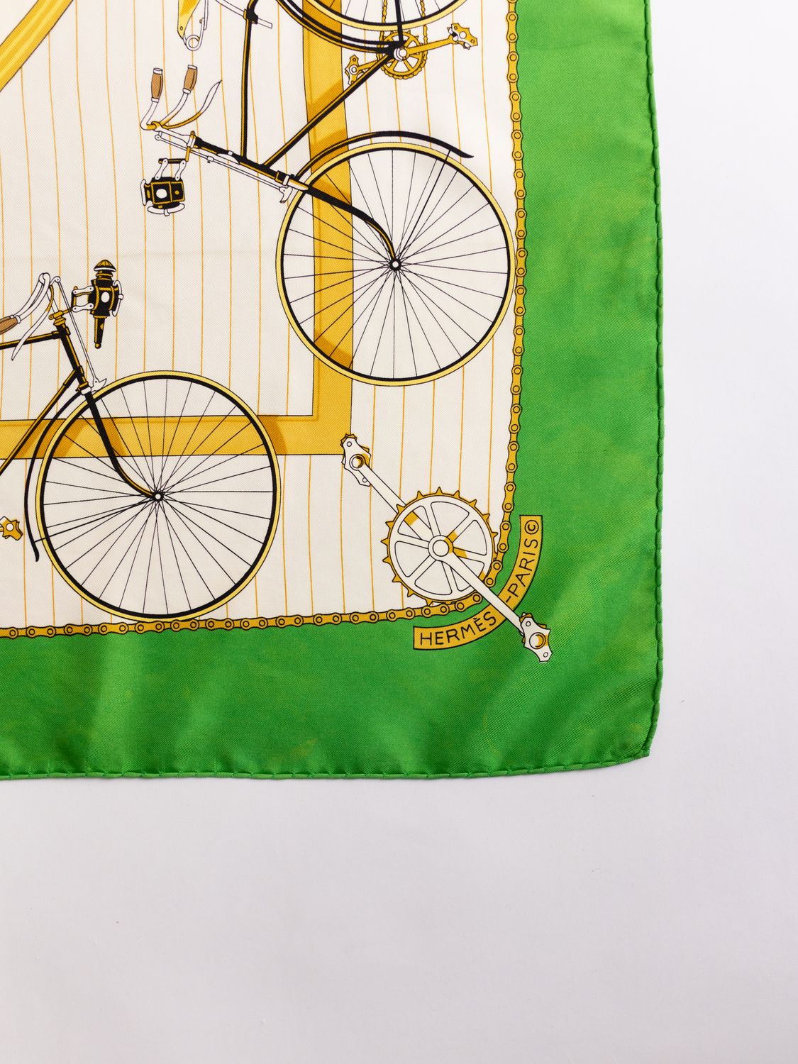 Hermès Les Bécanes Silk Scarf