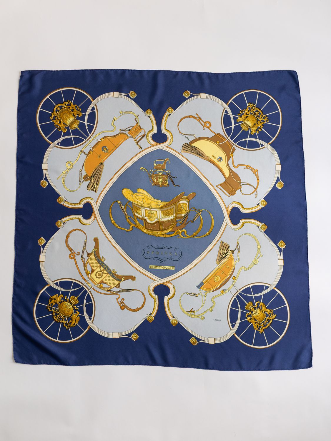 Hermès Springs Silk Scarf