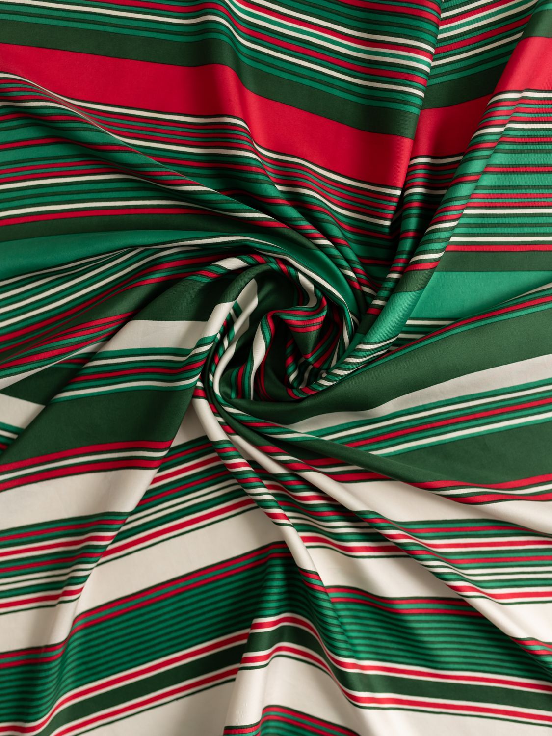 YSL Multicolor Stripe Silk Scarf
