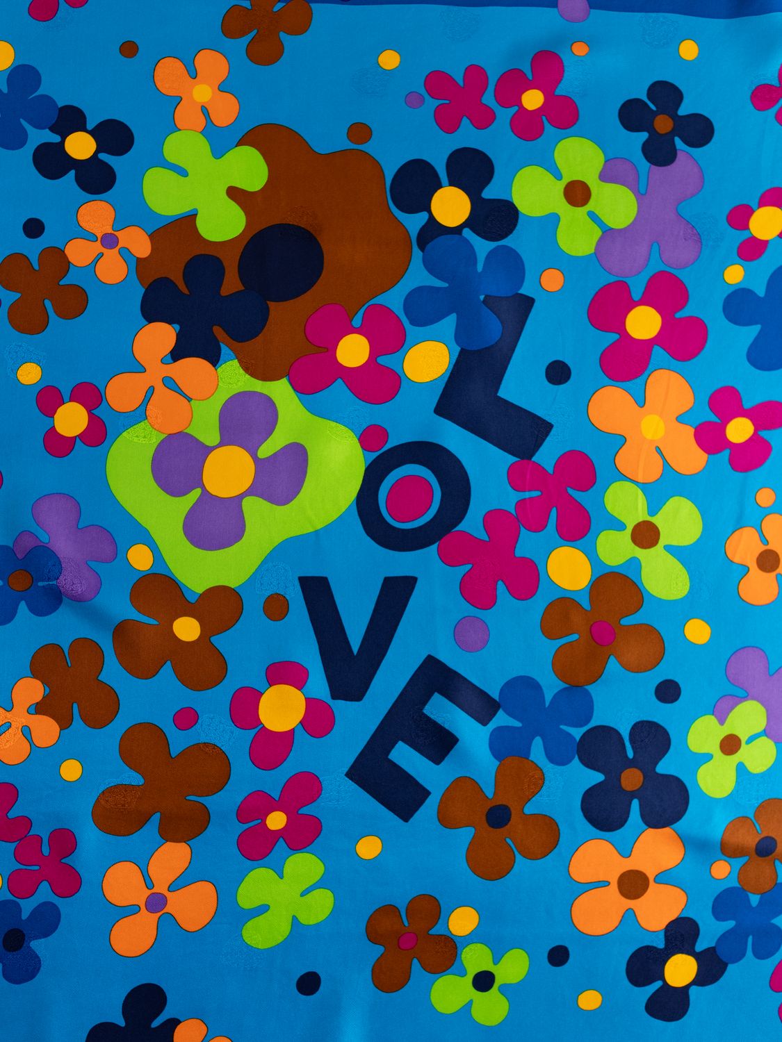 YSL Love in Bloom Silk Scarf