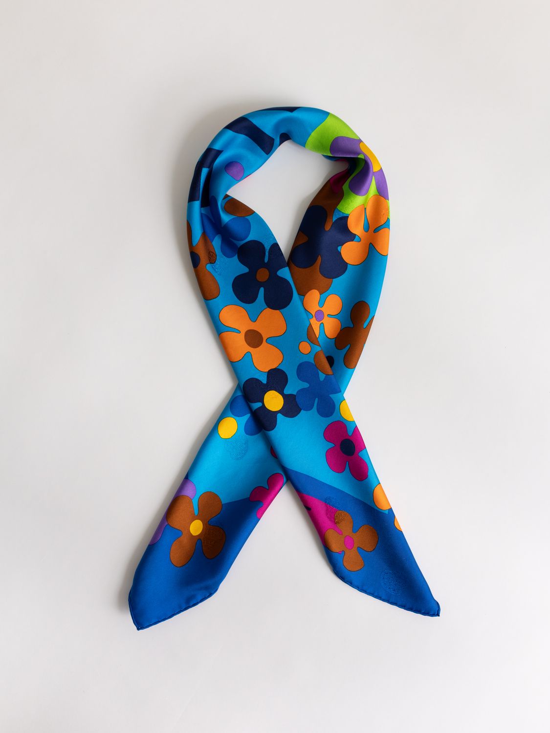 YSL Love in Bloom Silk Scarf