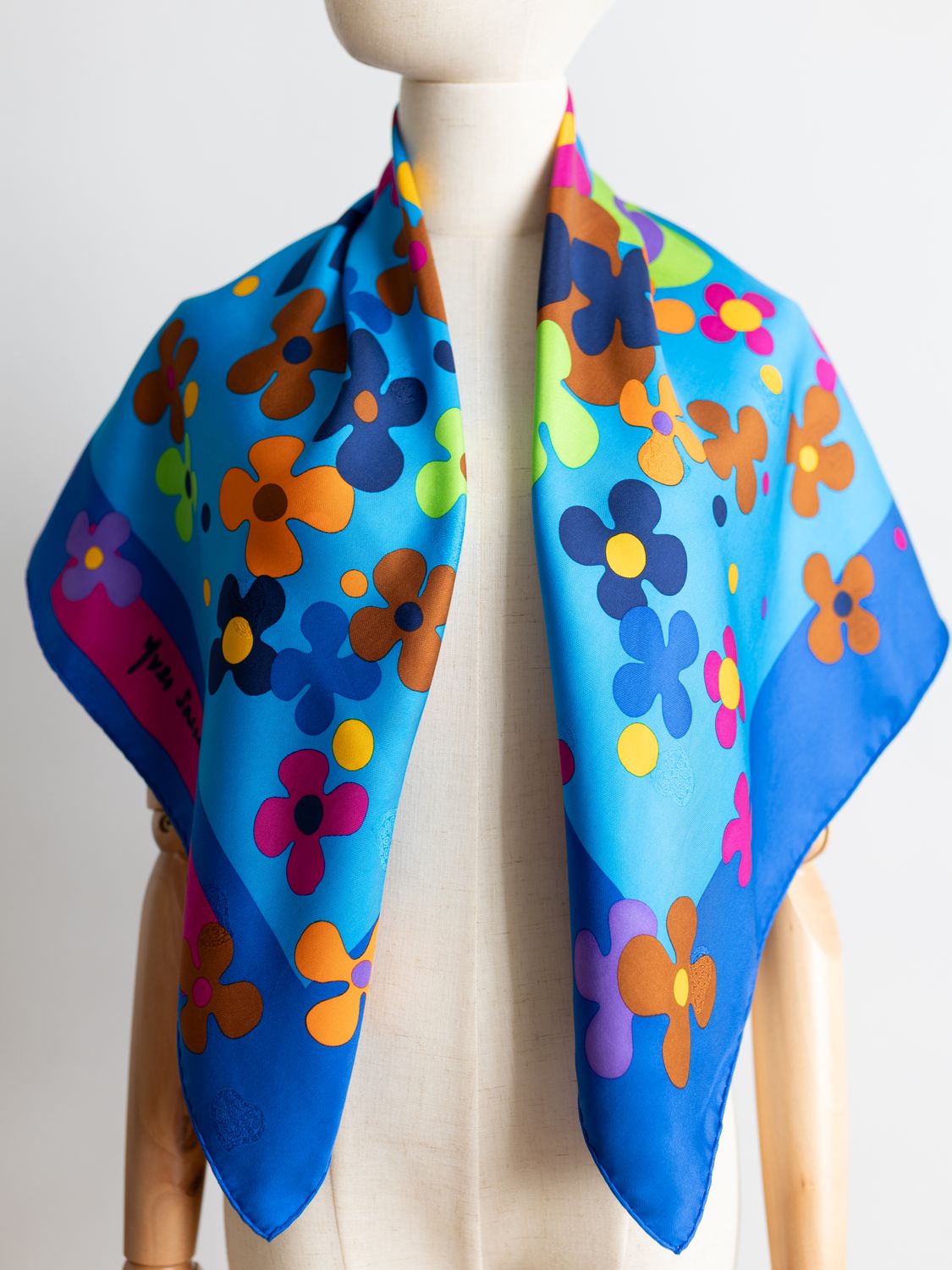 YSL Love in Bloom Silk Scarf