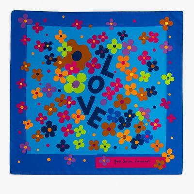 YSL Love in Bloom Silk Scarf