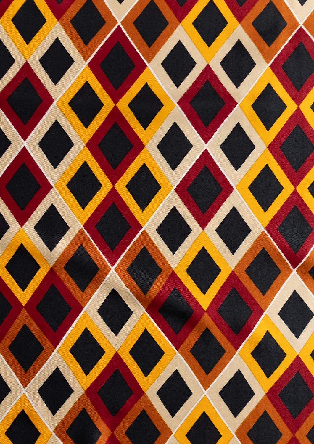 YSL Majorelle Grid Silk Scarf