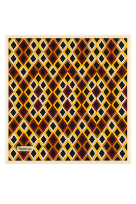YSL Majorelle Grid Silk Scarf