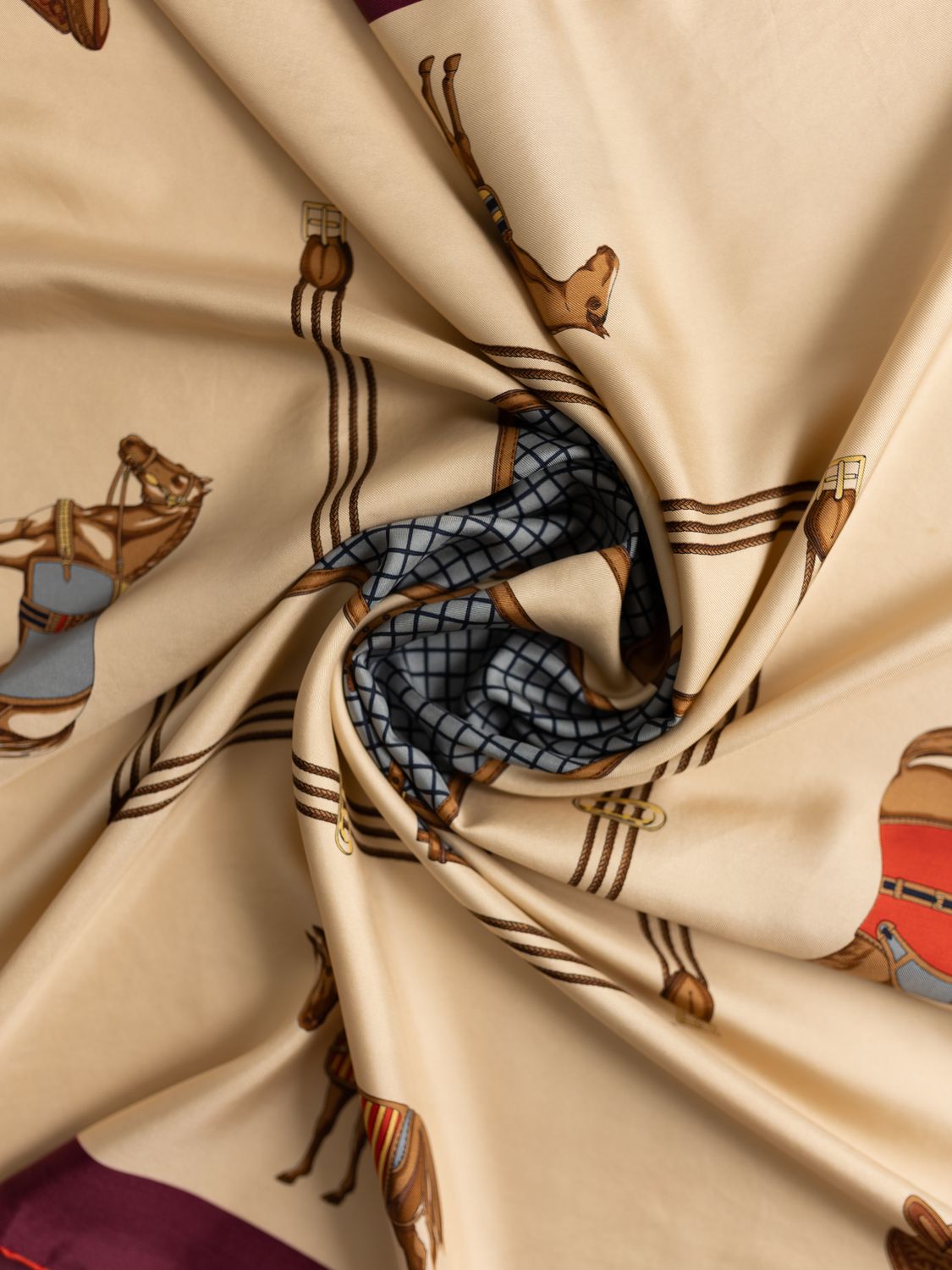 Celine Horse &amp; Saddle Silk Scarf