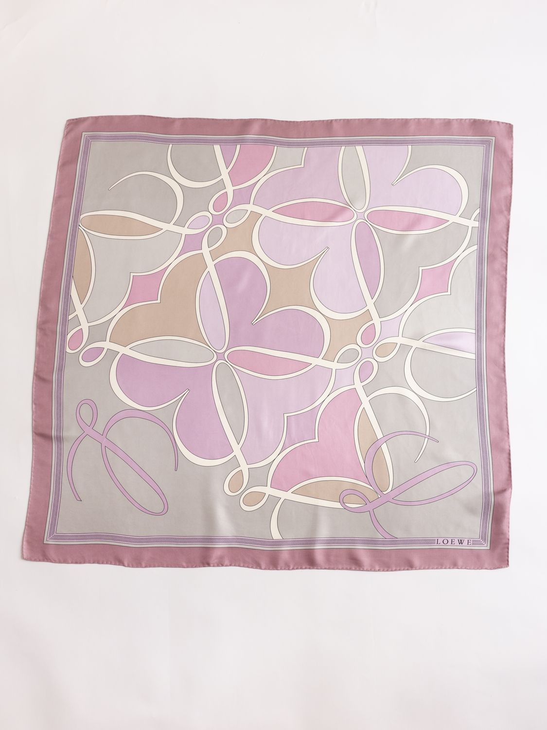 Loewe Pastel Anagram Silk Scarf