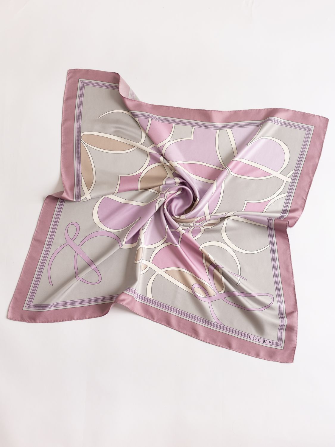 Loewe Pastel Anagram Silk Scarf
