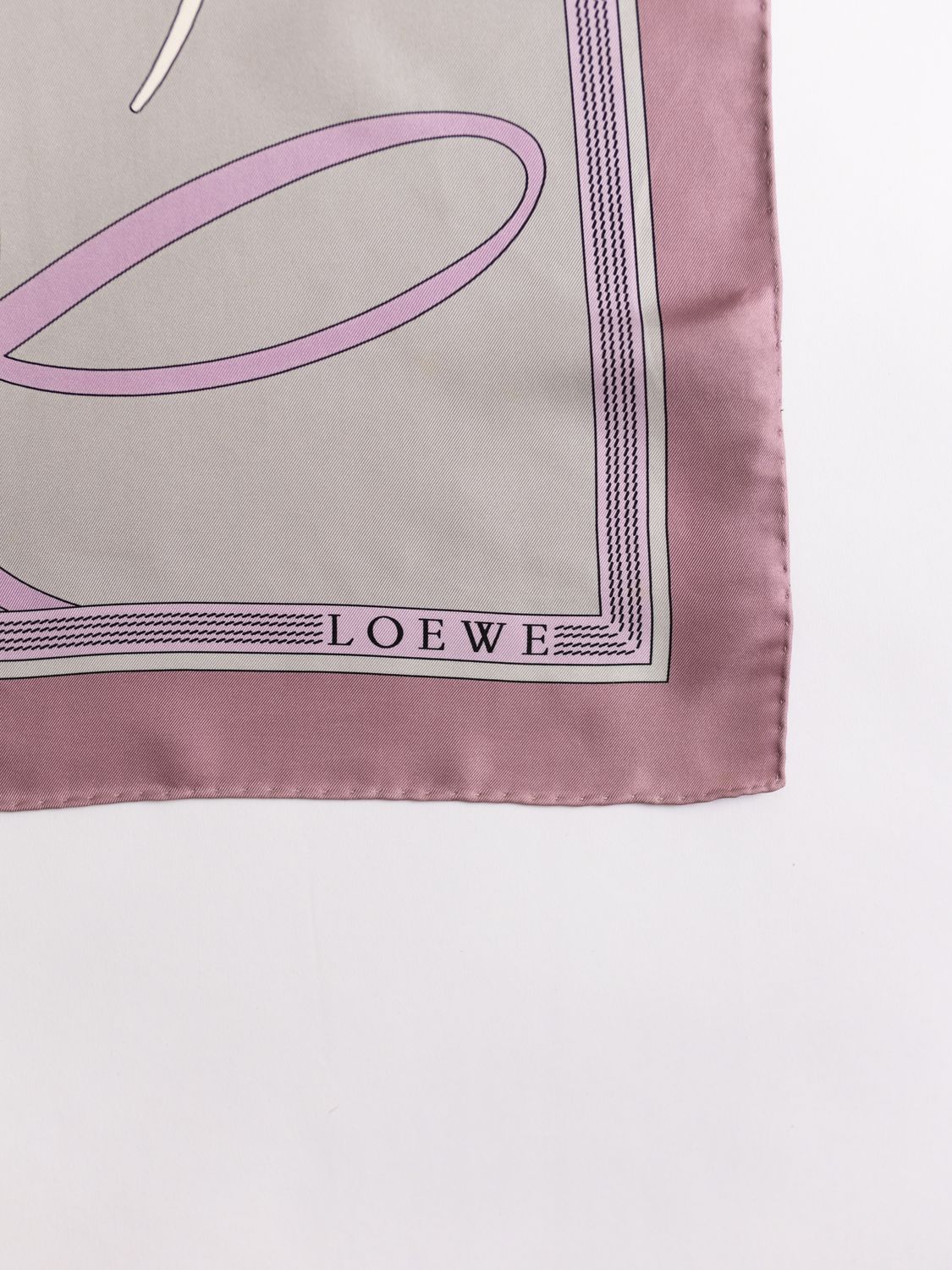 Loewe Pastel Anagram Silk Scarf