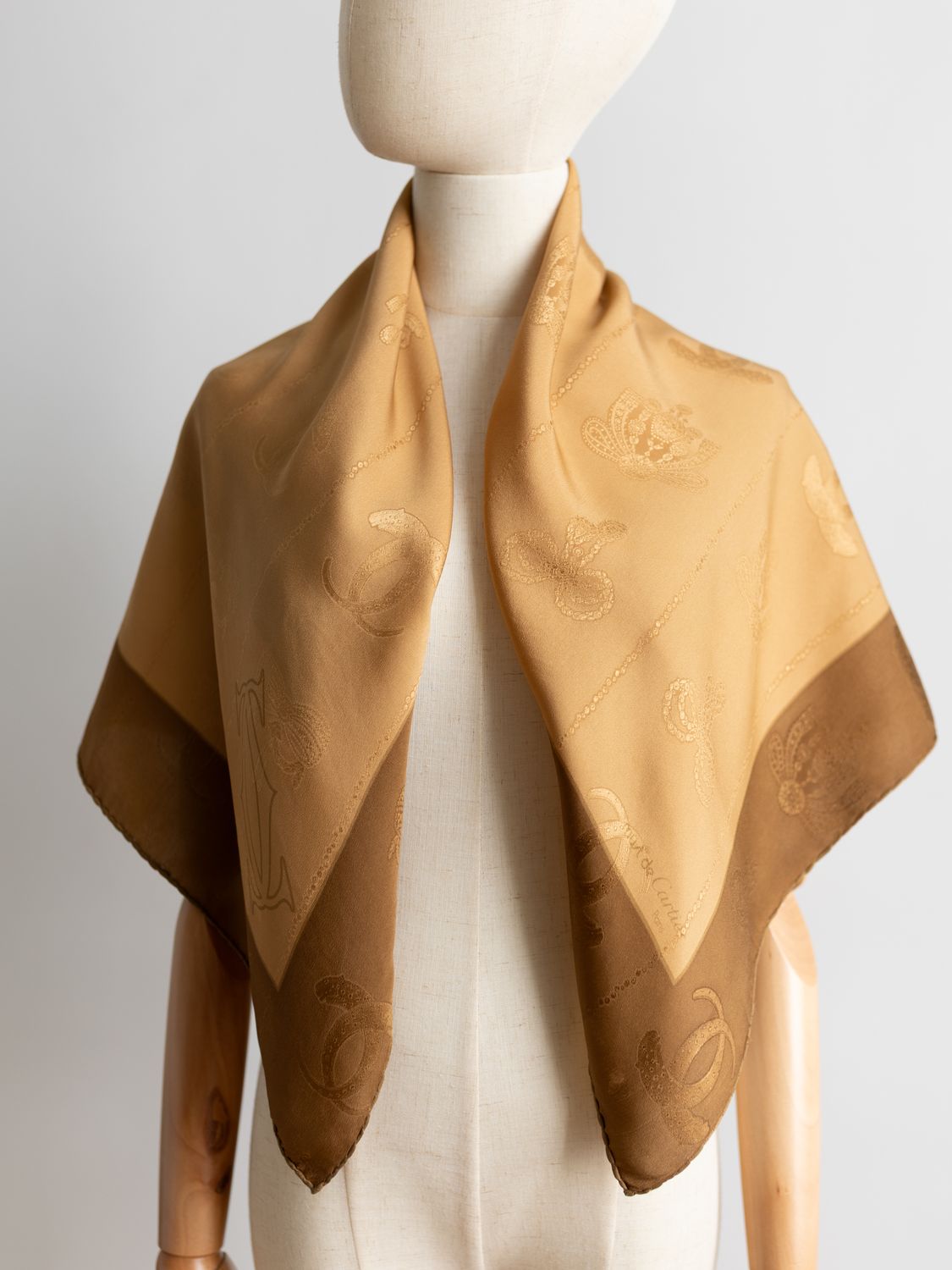 Cartier Classic Monogram Silk Scarf