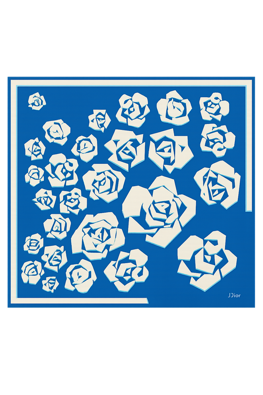 Christian Dior Rose Rhapsody Silk Scarf