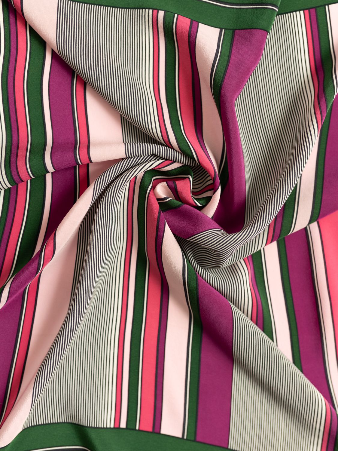 Christian Dior Stipes Silk Scarf