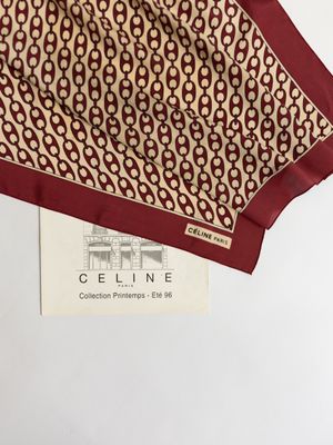 Celine Chaînes Classiques Silk Scarf