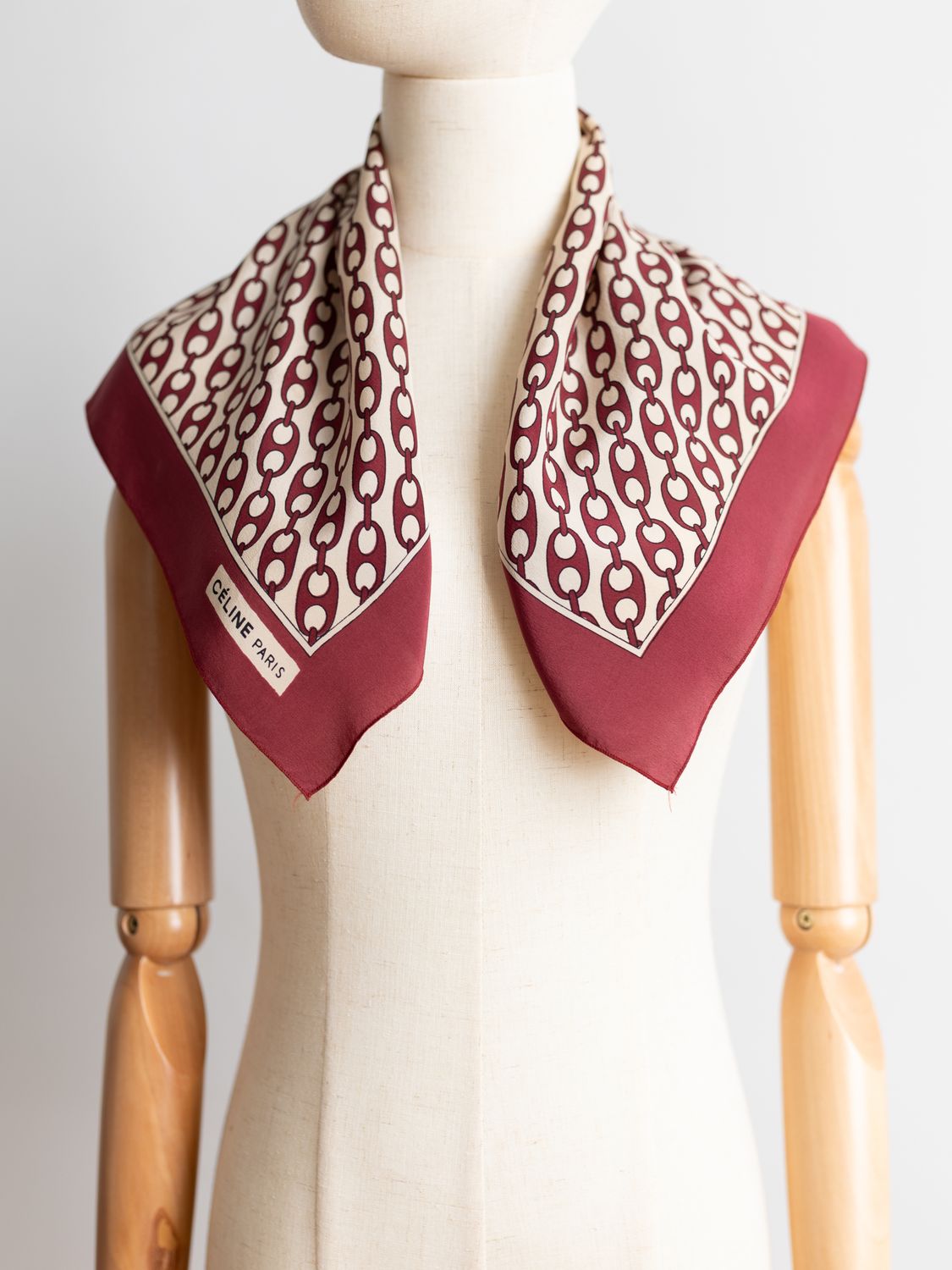 Celine Chaînes Classiques Silk Scarf