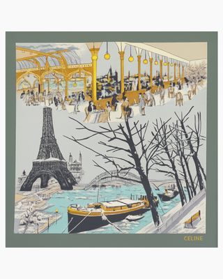 Celine Paris en Hiver Silk Scarf