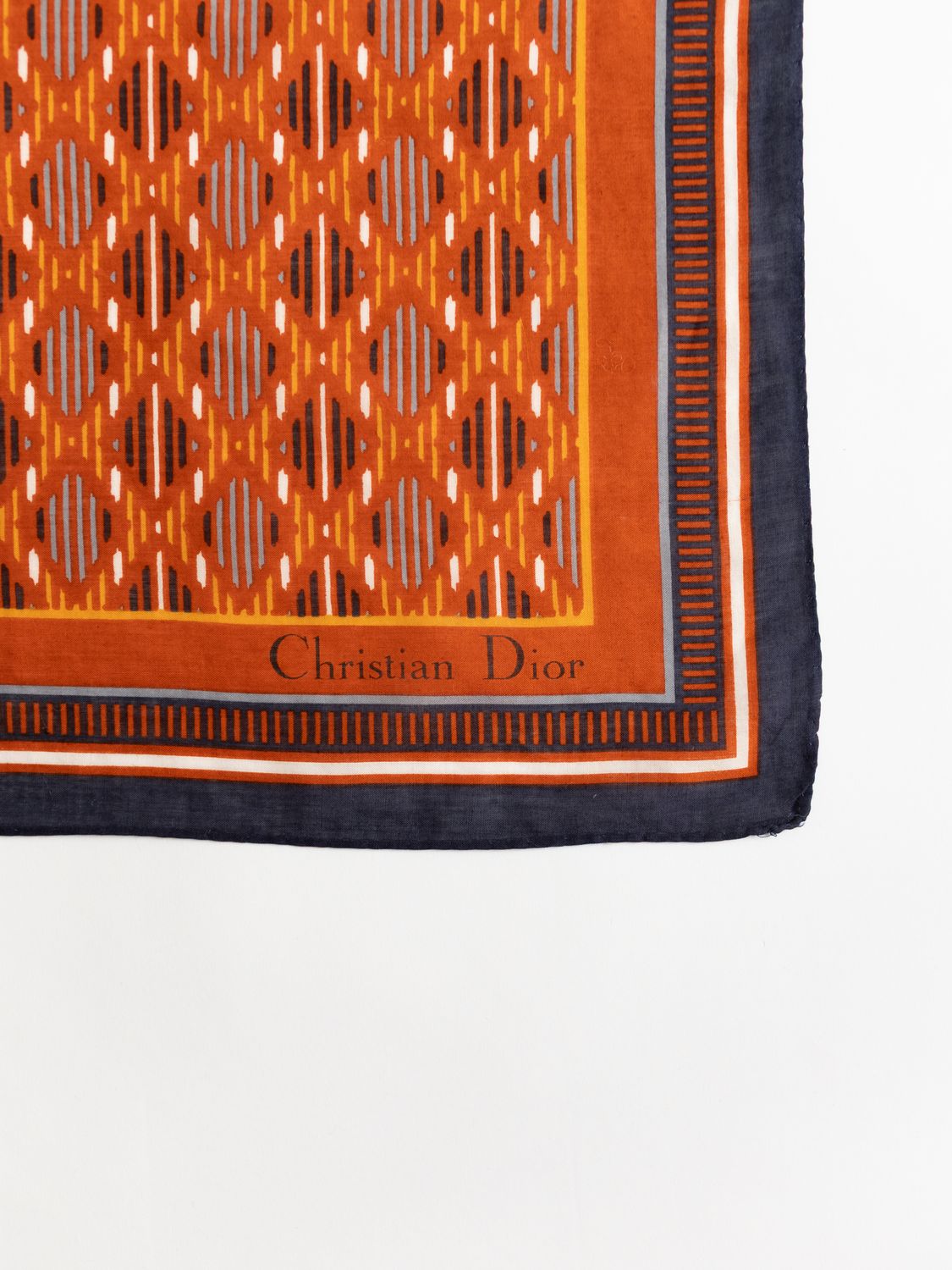 Christian Dior Pavé Saffron Silk Scarf